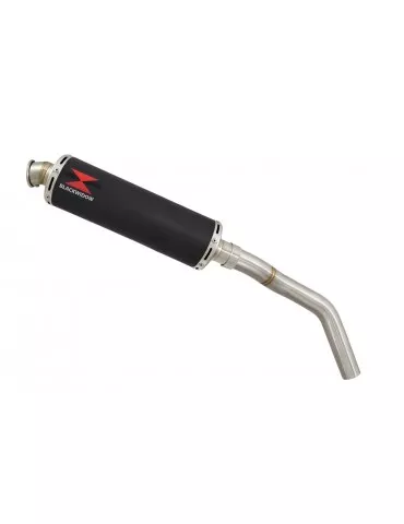 Tiger 800 ABS 2010-2020 Silencieux Sport 400mm Silencieux Rond inox noir