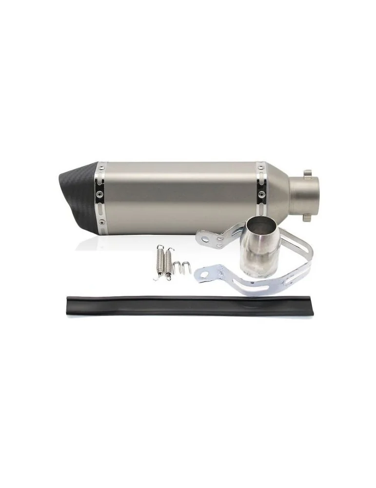 Silencieux sport inox / carbone universel 4 + accessoires