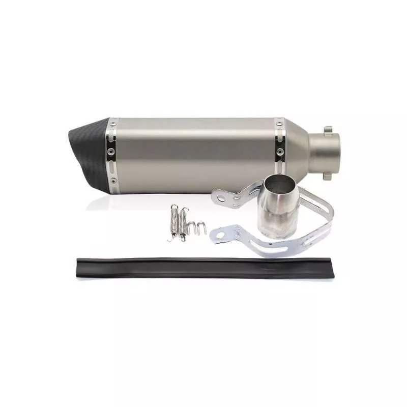 Silencieux sport inox / carbone universel 4 + accessoires