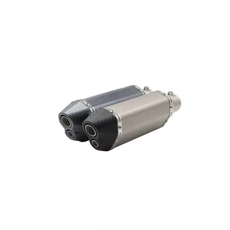 Silencieux sport inox / carbone universel 4 + accessoires