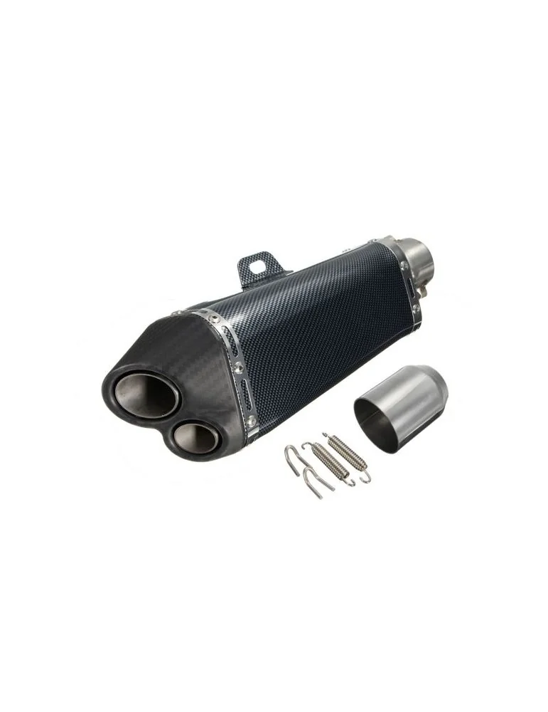Silencieux sport inox / carbone universel 4 + accessoires