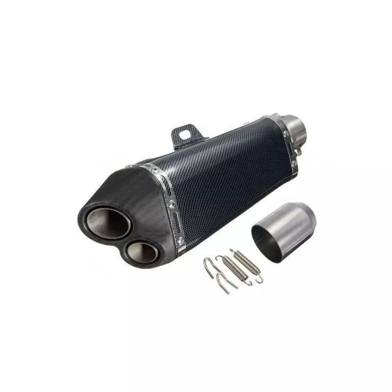 Silencieux sport inox / carbone universel 4 + accessoires