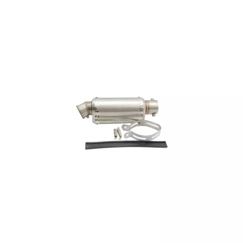 Silencieux sport inox universel Medium + accessoires