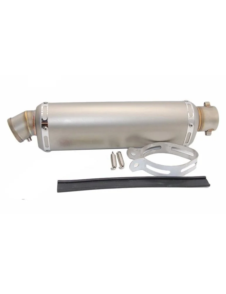 Silencieux sport inox universel Long + accessoires