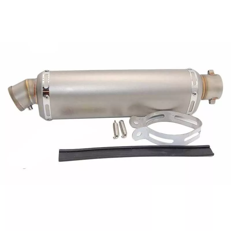 Silencieux sport inox universel Long + accessoires