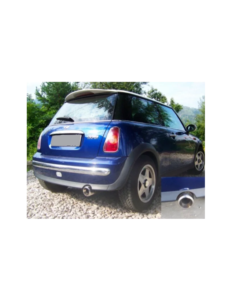Silencieux Inox sport Ulter : Mini Cooper R50 / R52 1.4 & 1.6 essence 2000 - 2006