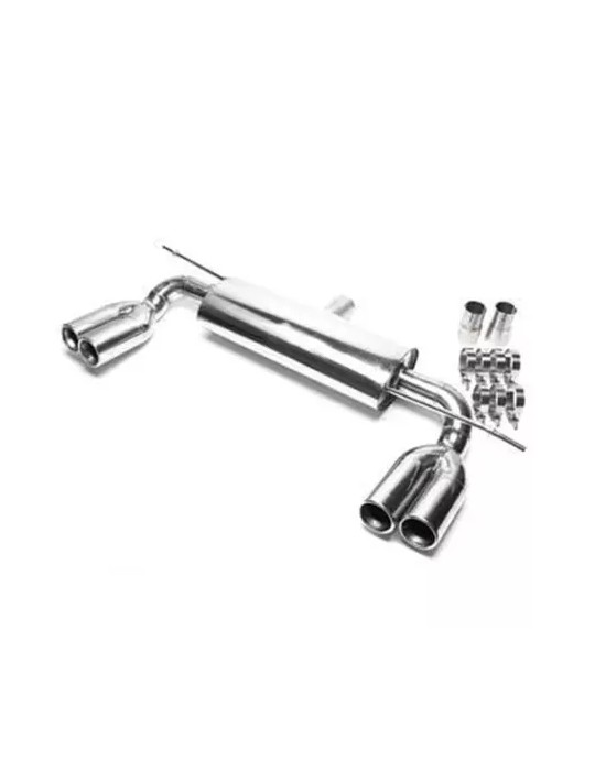 Silencieux Duplex Inox Sport Fulltube A3 8P 1.6 Tdi / 1.9 Tdi / 2.0 Tdi 2003 - 2012 (Intégré au parechoc Look RS3)