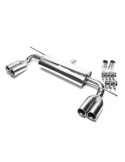 Silencieux Duplex Inox Sport Fulltube A3 8P1.6 Tdi / 1.9 Tdi / 2.0 Tdi 2003 - 2012(Intégré au parechoc Look RS3)