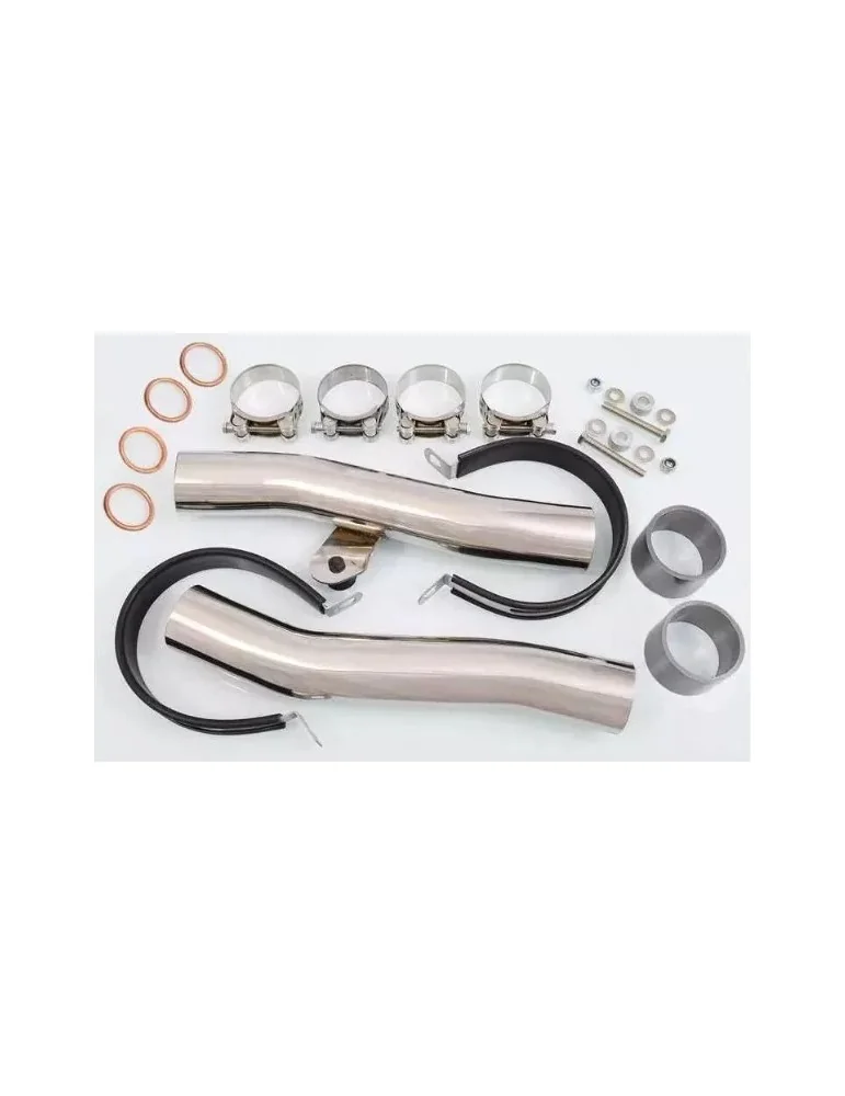 ZZR600 ZZR 600 4-2 full exhaust system with 450mm round stainless steel silencers