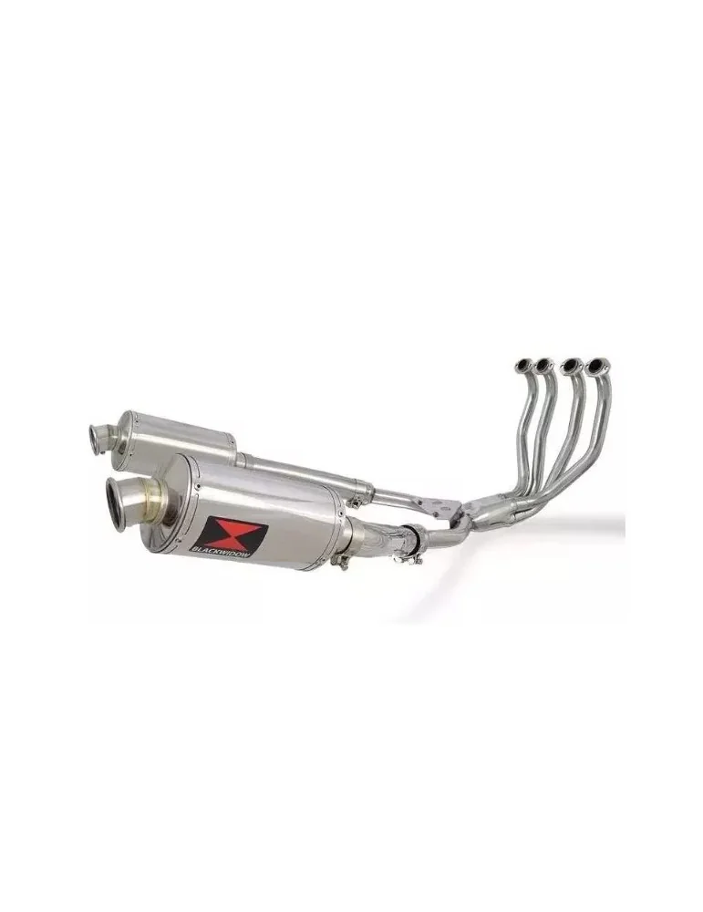 ZZR600 ZZR 600 4-2 full exhaust system with 450mm round stainless steel silencers