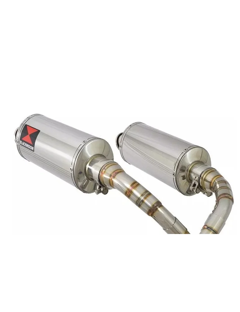 MSX 125 GROM 1-2 Par paire Ligne complète & Silencieux Ovale En Inox 300mm