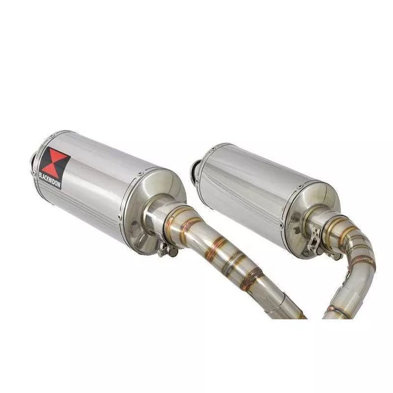 MSX 125 GROM 1-2 Par paire Ligne complète & Silencieux Ovale En Inox 300mm