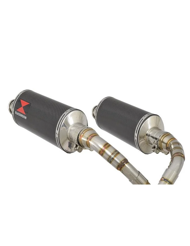 MSX 125 GROM 1-2 Par paire Ligne complète & Silencieux Ovale En Carbone 300mm