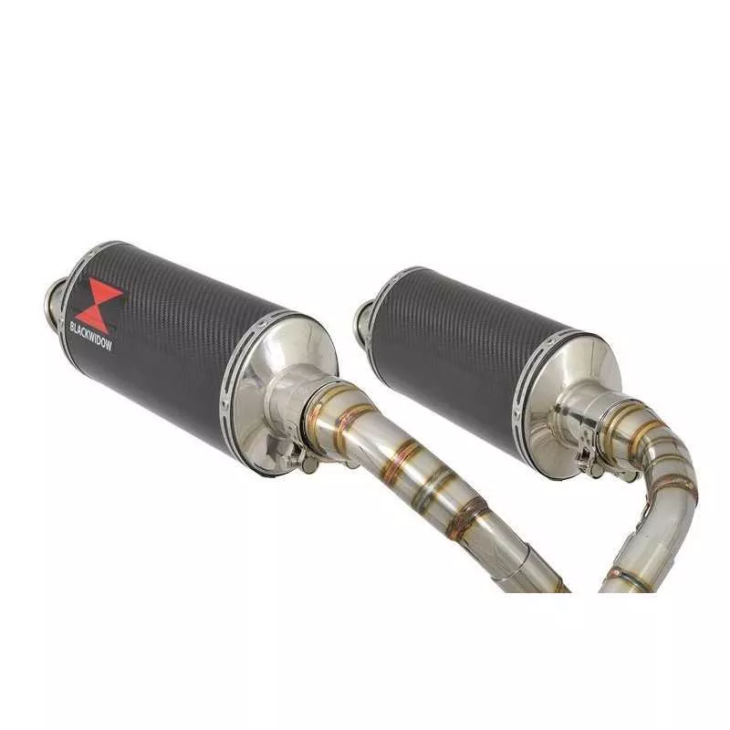 MSX 125 GROM 1-2 Par paire Ligne complète & Silencieux Ovale En Carbone 300mm