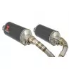 MSX 125 GROM 1-2 Par paire Ligne complète & Silencieux Ovale En Carbone 300mm