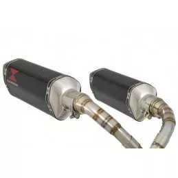 MSX 125 GROM 1-2 Par paire Ligne complète & Silencieux Hexagonale En Carbone + Carbone Tip 300mm