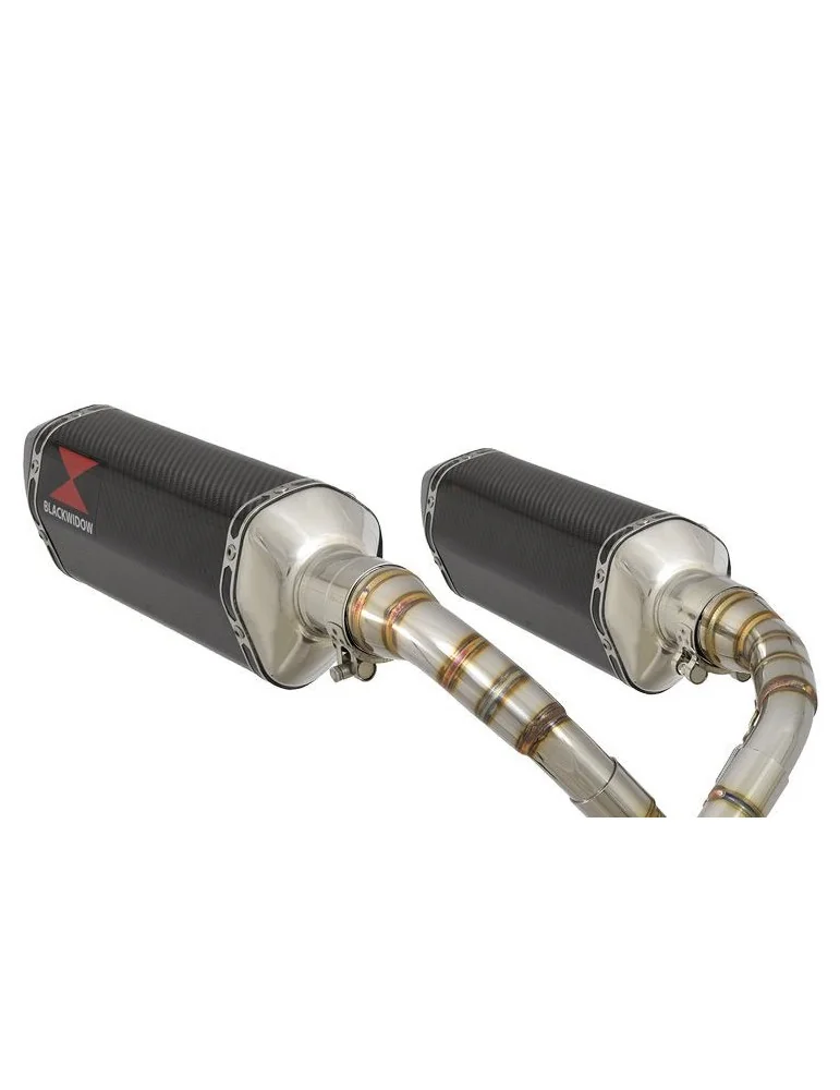 MSX 125 GROM 1-2 Par paire Ligne complète & Silencieux Hexagonale En Carbone + Carbone Tip 300mm