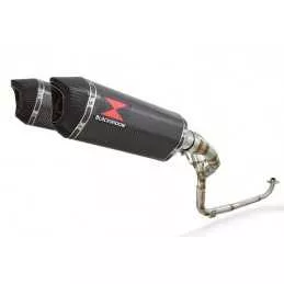 MSX 125 GROM 1-2 Par paire Ligne complète & Silencieux Hexagonale En Carbone + Carbone Tip 300mm