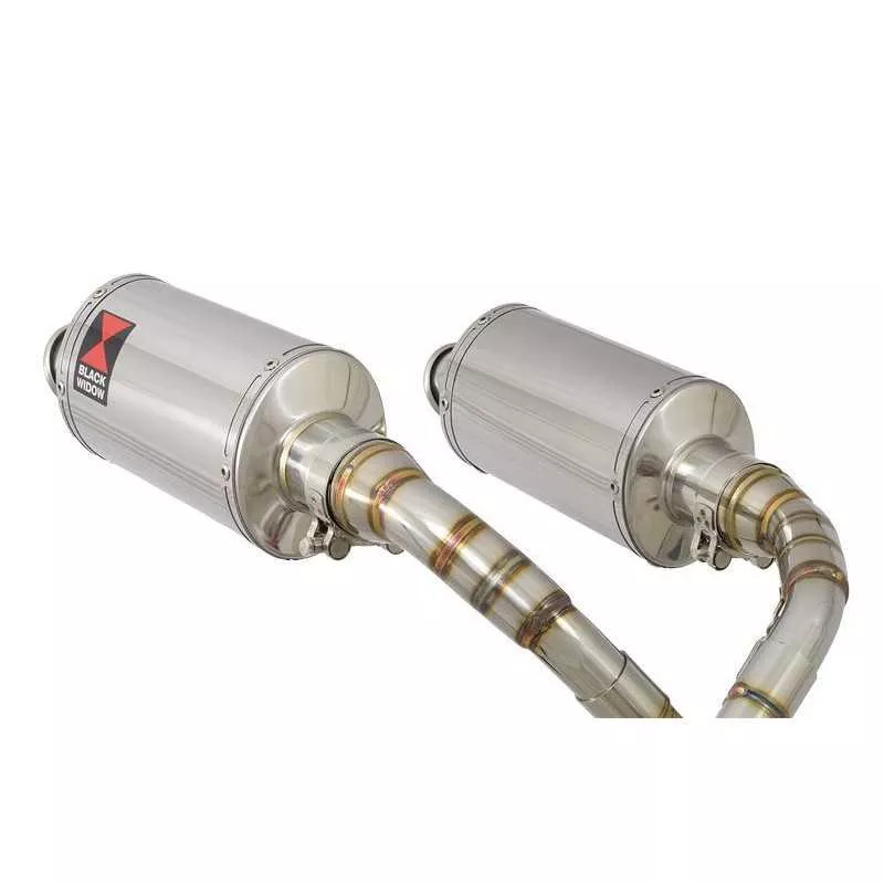 MSX 125 GROM 1-2 Par paire Ligne complète & Silencieux Ovale En Inox 230mm