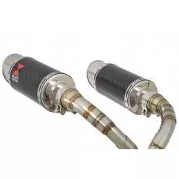 MSX 125 GROM 1-2 Par paire Ligne complète & Silencieux Rond En Carbone 200mm