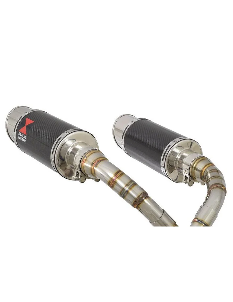 MSX 125 GROM 1-2 Par paire Ligne complète & Silencieux Rond En Carbone 200mm