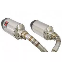 MSX 125 GROM 1-2 Par paire Ligne complète & Silencieux Ovale En Inox + Carbone Tip 200mm