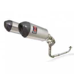 MSX 125 GROM 1-2 Par paire Ligne complète & Silencieux Ovale En Inox + Carbone Tip 200mm