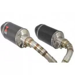 MSX 125 GROM 1-2 Par paire Ligne complète & Silencieux Ovale En Carbone + Carbone Tip 200mm
