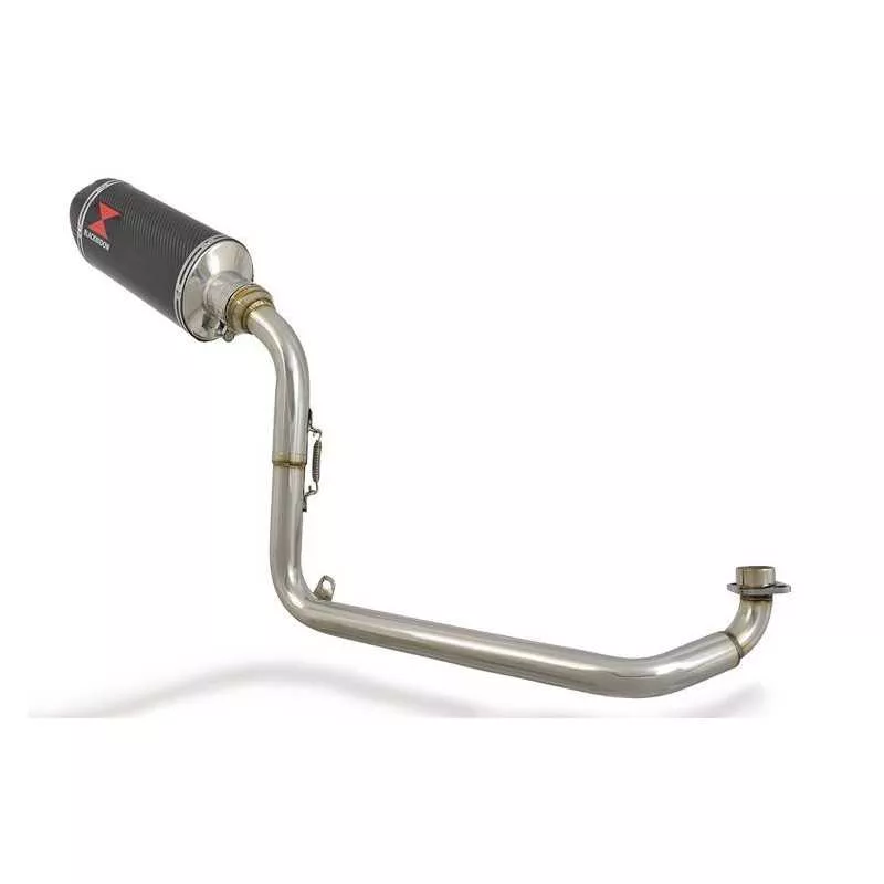 MSX 125 GROM Ligne complète & Silencieux Ovale En Carbone + Carbone Tip 300mm