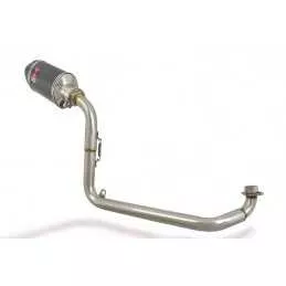 MSX 125 GROM Ligne complète & Silencieux Ovale En Carbone + Carbone Tip 200mm