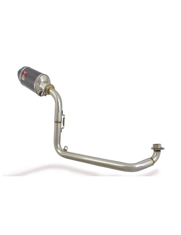 MSX 125 GROM Ligne complète & Silencieux Ovale En Carbone + Carbone Tip 200mm