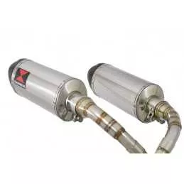 MSX 125 GROM 1-2 Par paire Ligne complète & Silencieux Ovale En Inox + Carbone Tip 300mm