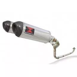 MSX 125 GROM 1-2 Par paire Ligne complète & Silencieux Ovale En Inox + Carbone Tip 300mm