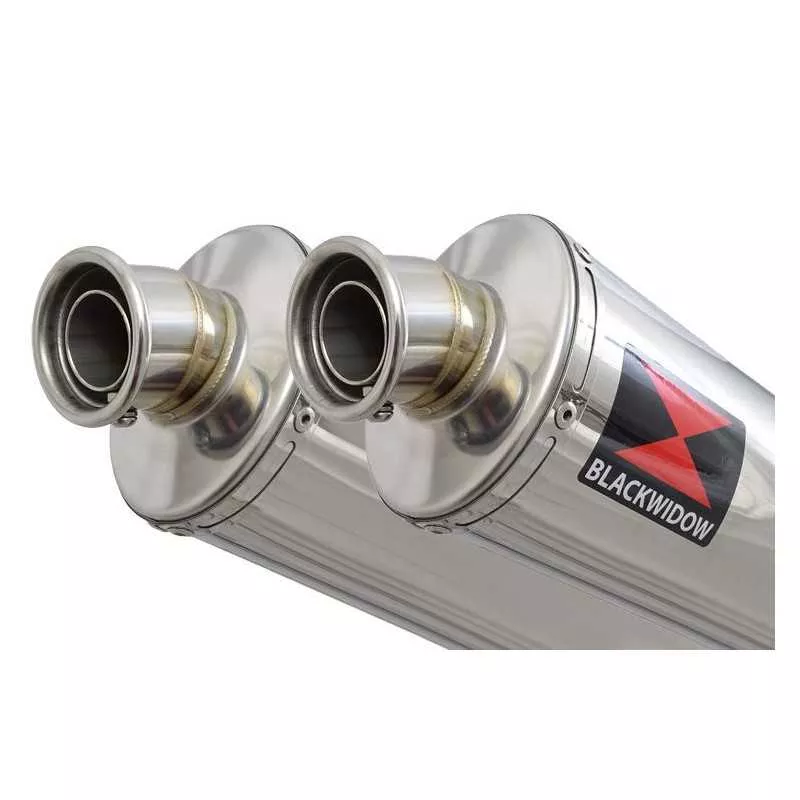 Suzuki DL1000 V-Strom 1000 Silencieux Kit / Silencieux Ovale En Inox 300mm