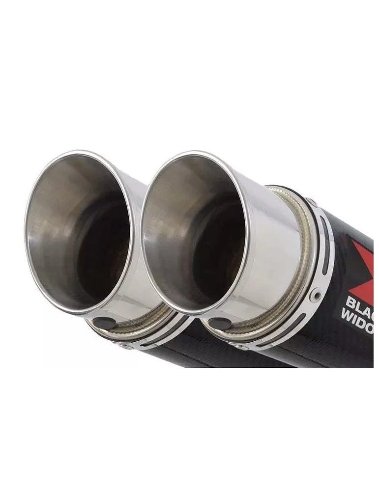 Suzuki DL1000 V-Strom 1000 Silencieux Kit / Silencieux GP Rond En Carbone & Canule en Titane 230mm