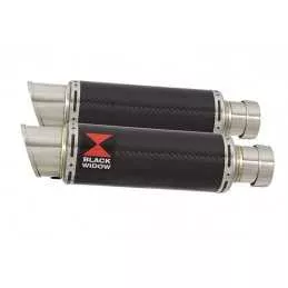 Suzuki DL1000 V-Strom 1000 Silencieux Kit / Silencieux GP Rond En Carbone & Canule en Titane 230mm
