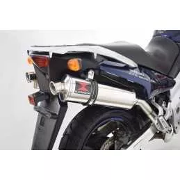 Suzuki DL1000 V-Strom 1000 Silencieux Kit / Silencieux Ovale En Inox 400mm