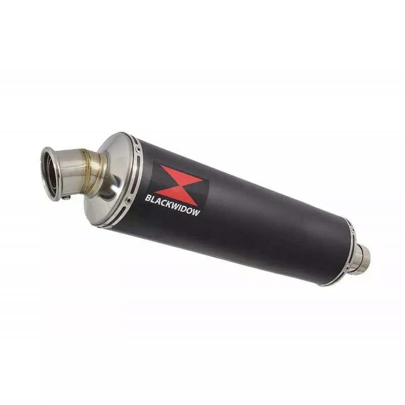 Suzuki RV 125 / RV 250 VAN VAN 2003 - 2018  Ligne complète & Silencieux Rond Noir en Inox 400mm