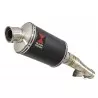 Honda NC 700 750 Integra 700 750 Tube de raccord + Silencieux Ovale Noir Inox 230mm