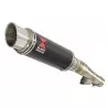 Honda NC 700 750 Integra 700 750 Tube de raccord + Silencieux GP Rond En Carbone 230mm