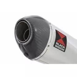 Honda NC 700 750 Integra 700 750 Tube de raccord + Silencieux Ovale Inox + Carbone Tip 200mm