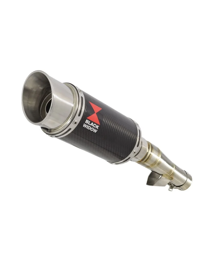 Honda NC 700 750 Integra 700 750 Tube de raccord + Silencieux Rond En Carbone 200mm