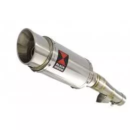 Honda NC 700 750 Integra 700 750 Tube de raccord + Silencieux ​​​​​​​Rond Inox 200mm