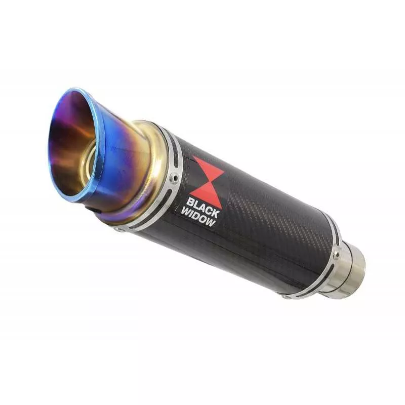 Suzuki RV 125 / RV 250 VAN VAN 2003 - 2018  Ligne complète & Silencieux GP Style Rond En Carbone & canule en Inox Anodisé 230mm