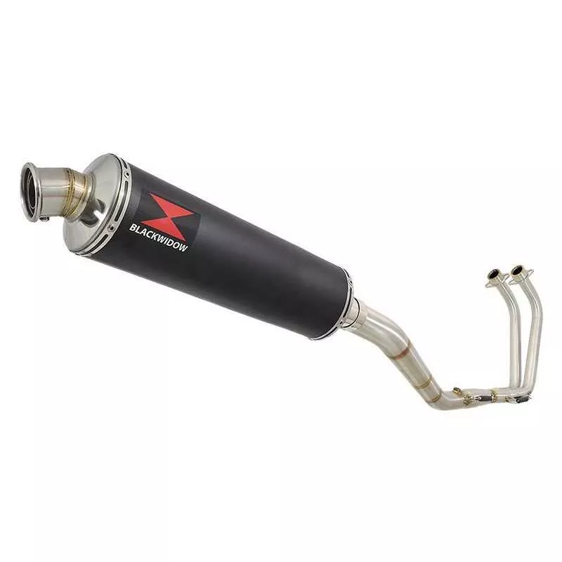 YZF R3 YZF R25 2015 - 2017 Decata Ligne complète + Silencieux Rond Noir En Inox 400mm