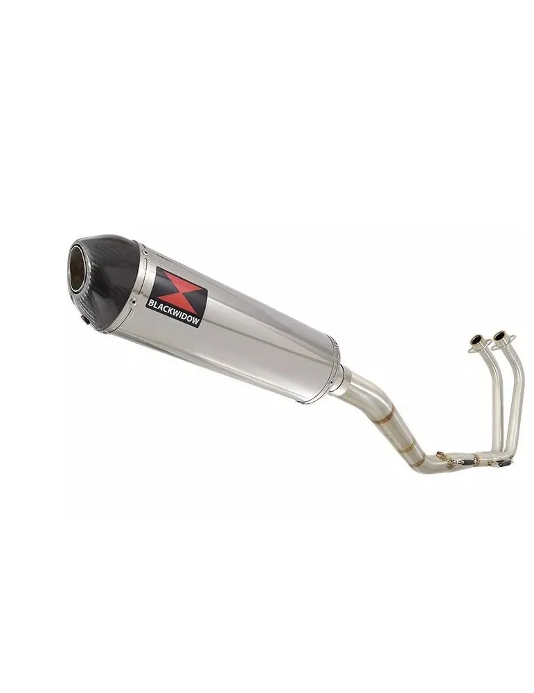 YZF R3 YZF R25 2015 - 2017 Decata Ligne complète + Silencieux Ovale En Inox + Canule En Carbone 400mm