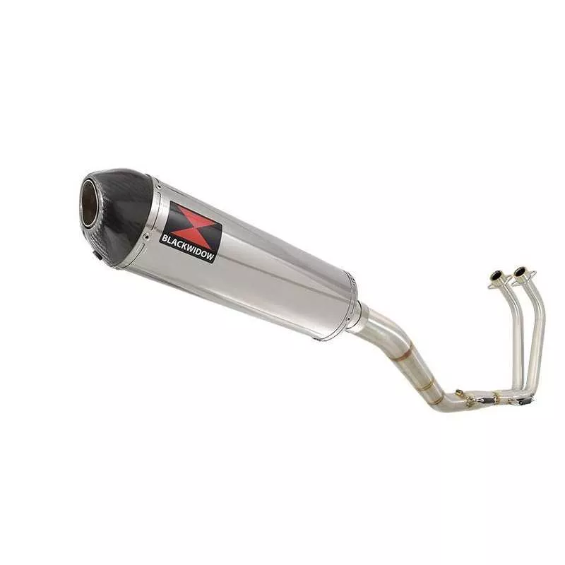 YZF R3 YZF R25 2015 - 2017 Decata Ligne complète + Silencieux Ovale En Inox + Canule En Carbone 400mm