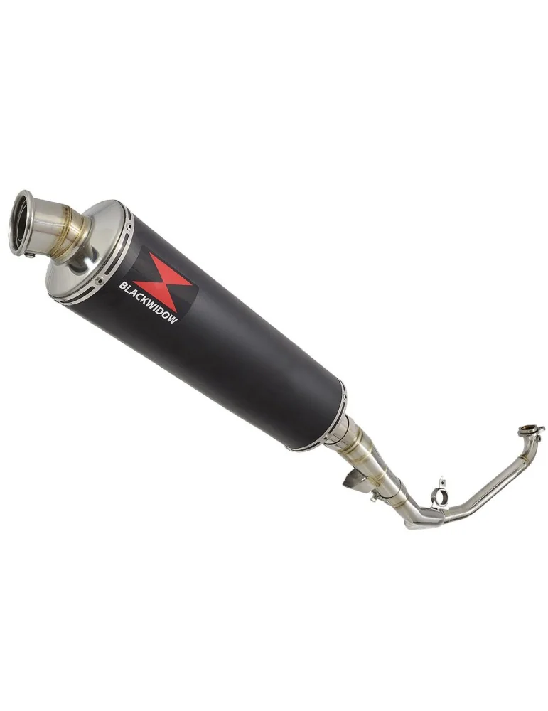 Honda NC 700 750 Integra 700 750 Decata Ligne complète / Silencieux Rond Noir Inox 400mm