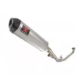 Honda NC 700 750 Integra 700 750 Decata Ligne complète / Silencieux Ovale Inox + Carbone Tip 400mm