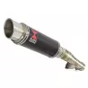 Honda NC 700 750 Integra 700 750 Tube de raccord + Silencieux GP Rond Carbone + Titanium 230mm